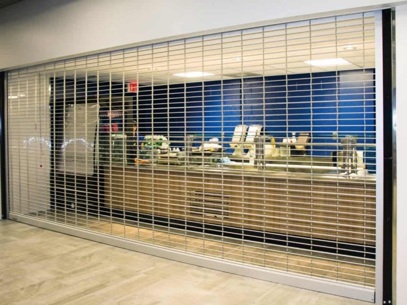 Roll up Counter Security Grilles are excellent to safeguard your property while keeping it visually exposed. Its see-through design allows free air circulation and a free visual without compromising security. 
